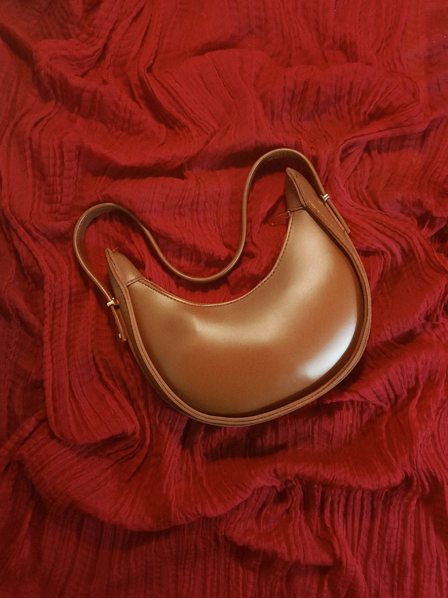 Satchels mehroon moon style Bag